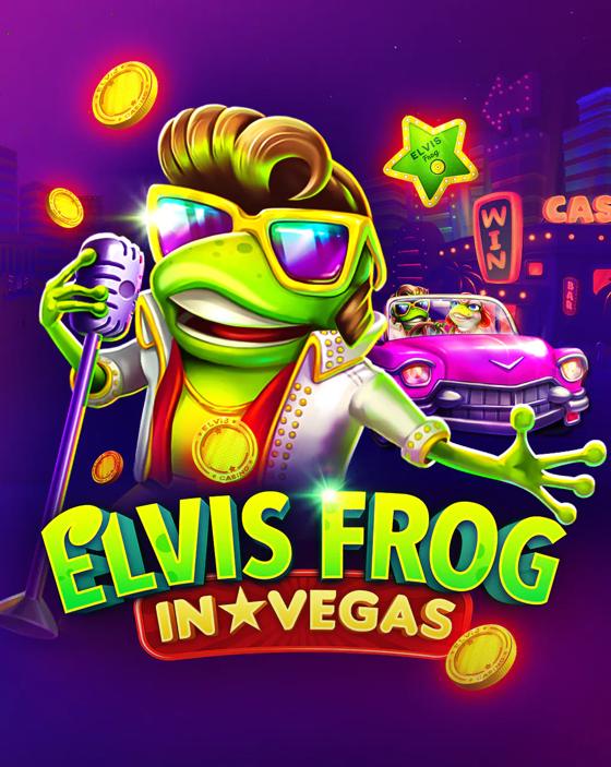 Обложка слота Elvis Frog In Vegas (Pinco)